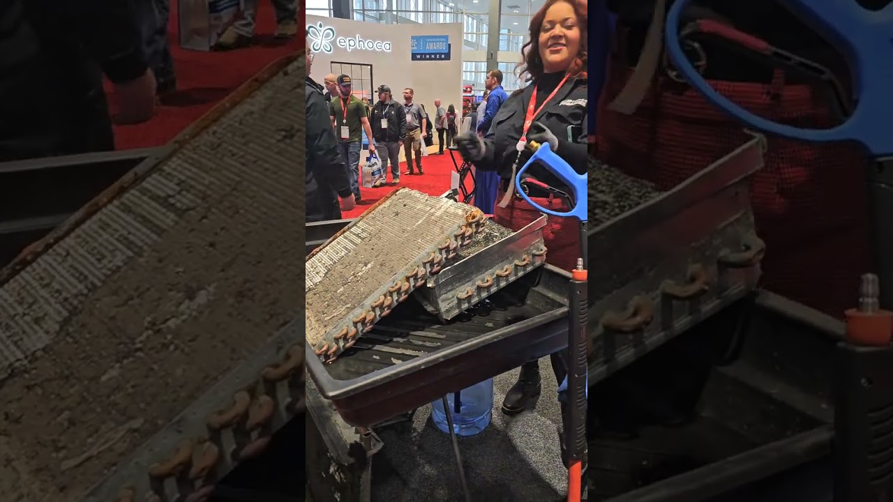 Inside the AHR EXPO: The Mobile Steam Cleaner Redefining Evaporator & Condenser Efficiency!