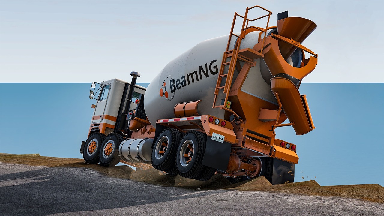 Epic Cliff Road Car Crashes #4 – BeamNG.drive Challenge | Engineer Mohammad Talha