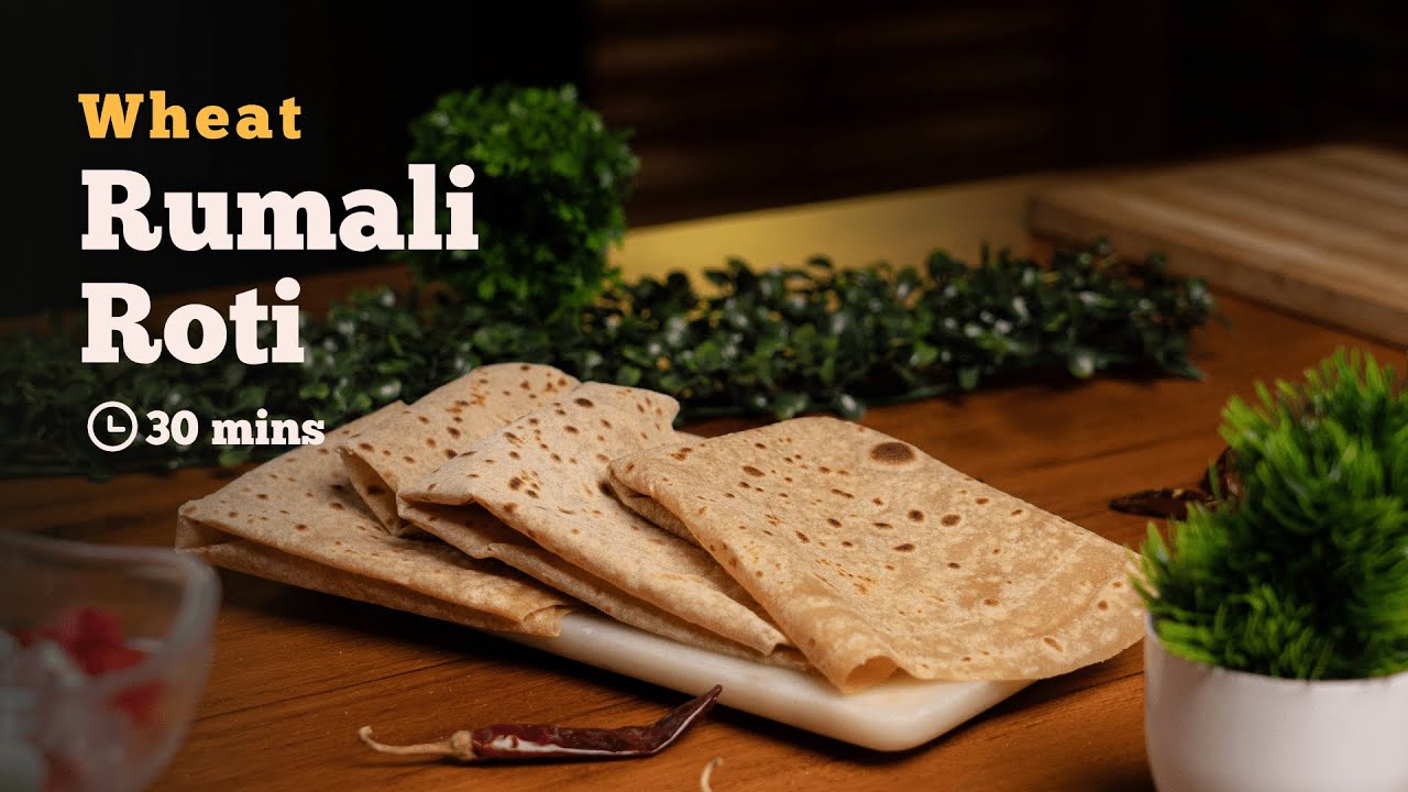[NO MAIDA] Whole Wheat Rumali Roti Recipe | Soft, Instant & Delicious Rumali Roti | Cookd
