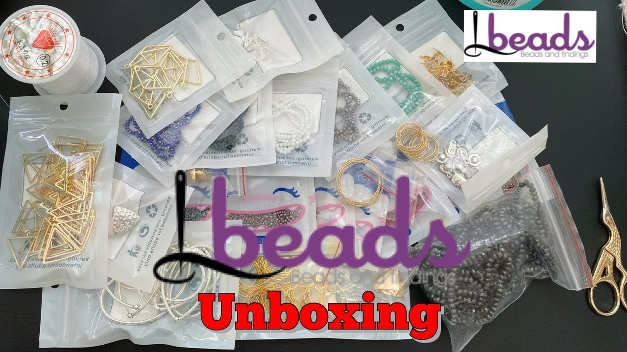 Lbeads.com Unboxing || Beading Materials haul || lbeads review #lbeads