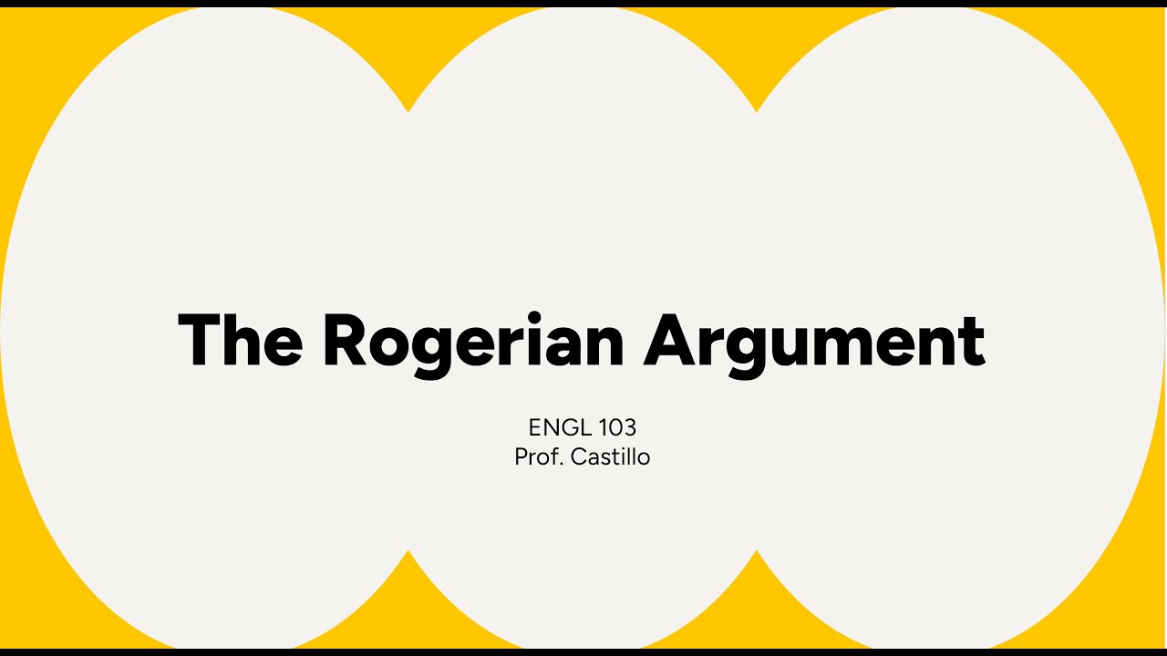 The Rogerian Model of Argumentation