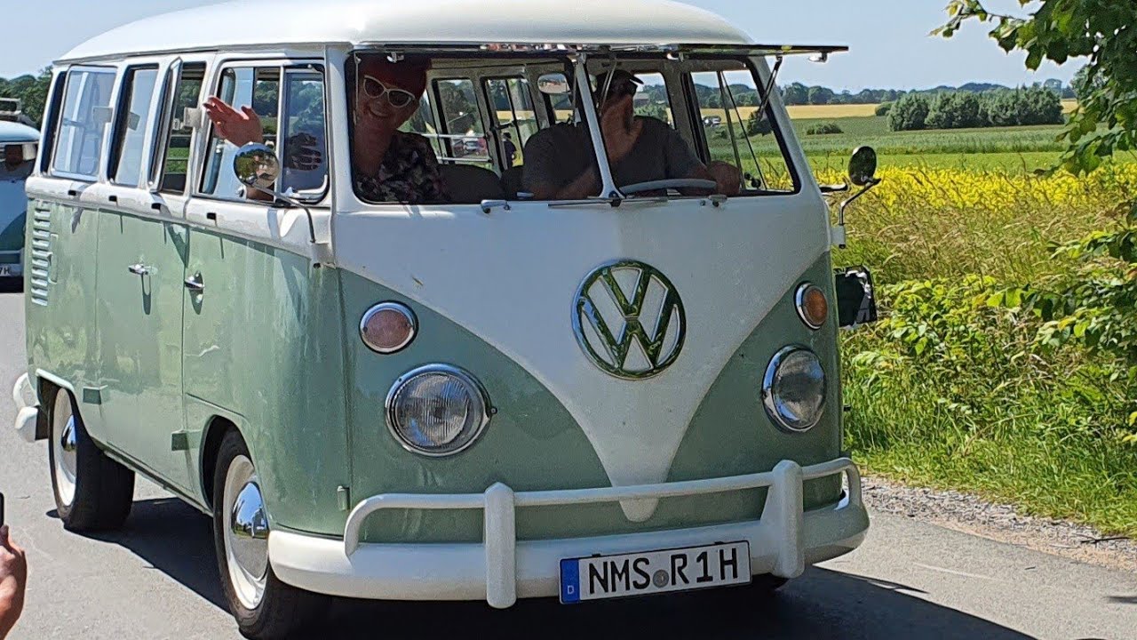 Bulli Konvoi-Parade auf Fehmarn 1 Teil am 21.6.25