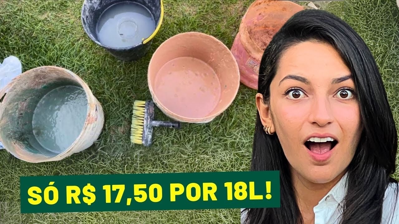 RECEITA DE TINTA CASEIRA DE TERRA BAIXO CUSTO