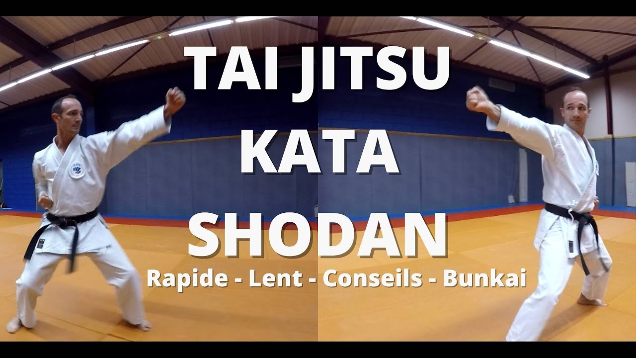 Tai Jitsu Kata Shodan - Vitesse réelle, lente et des conseils pour tous les grades.