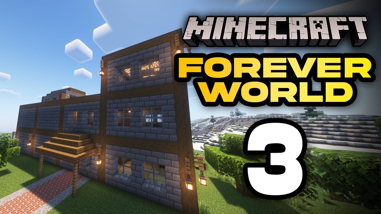 Наш дом Minecraft наконец-то готов 😍 Minecraft Forever World Ep. 3