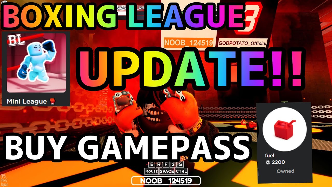 BOXING LEAGUE April Fool UPDATE!!【NEW GLOVE AND Buying NEW GAMEPASS!】