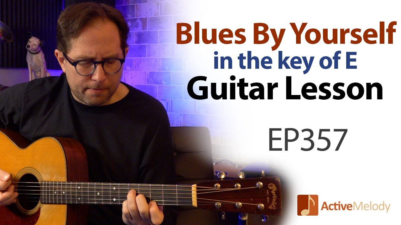 Acoustic blues that you can play by yourself on guitar - Blues Guitar Lesson - EP357