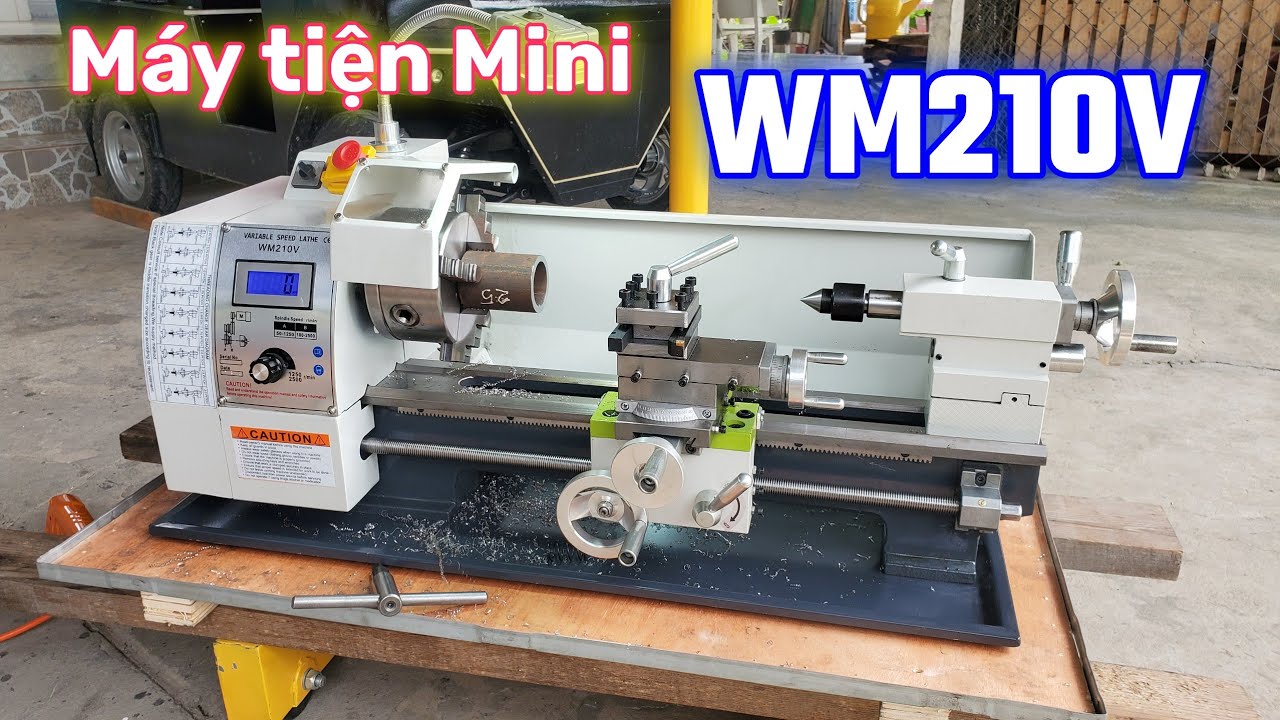 Khui thùng máy tiện Mini để bàn mới WM210V (Unbox Mini Lathe WM210V)_[Review & Sửa Chữa]