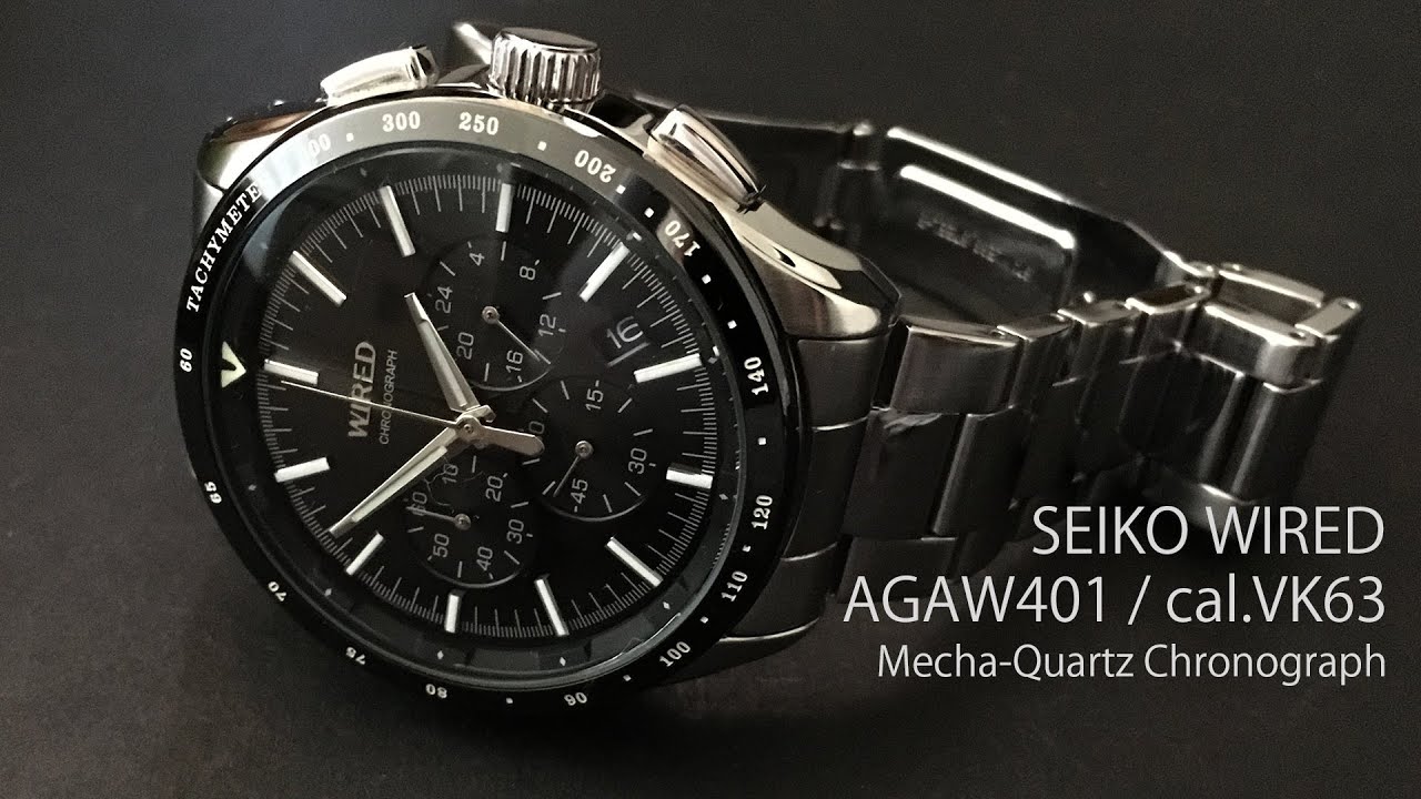 SEIKO WIRED AGAW401/Cal.VK63 Mecha-Quartz Chronograph