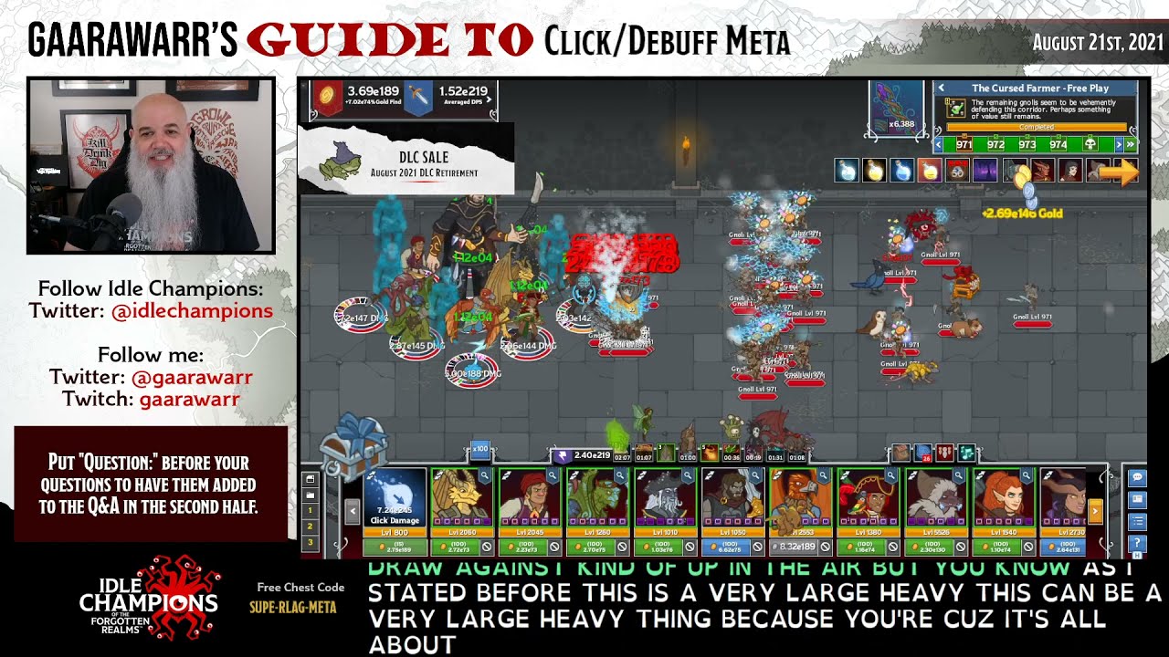 Gaarawarr's Guide to Click Debuff Meta | Idle Champions | D&D