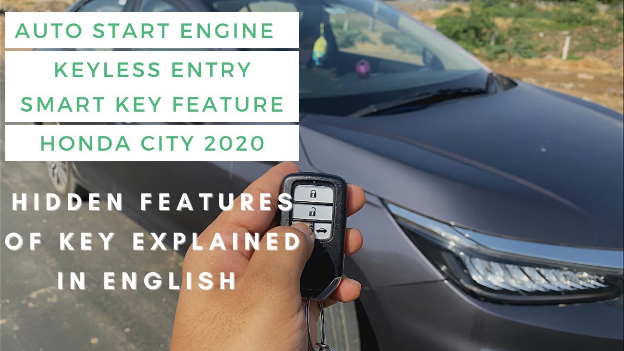 Hidden Features of Honda City 2020 Key | Keyless Remote | Auto Start Engine | In English