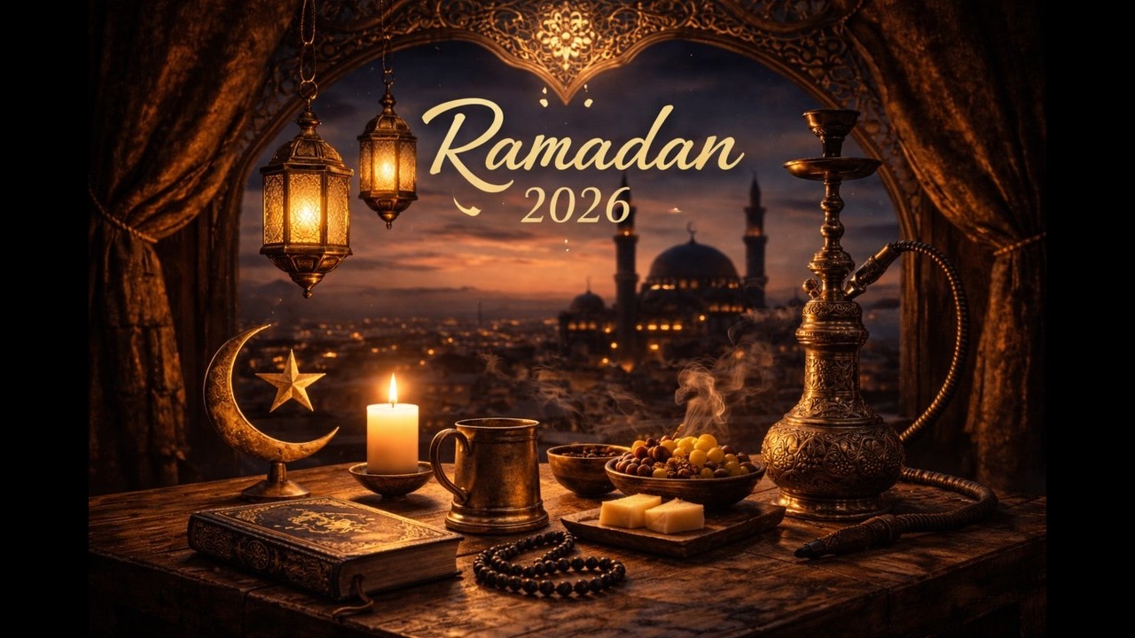 Cozy Ramadan Night Luxury Interior 🌙 Golden Lantern Ambience, Candlelight Calm, Islamic Atmosphere
