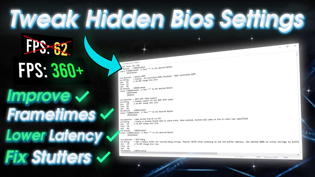 Как настроить СКРЫТЫЕ НАСТРОЙКИ BIOS с помощью Scewin (Intel и AMD)