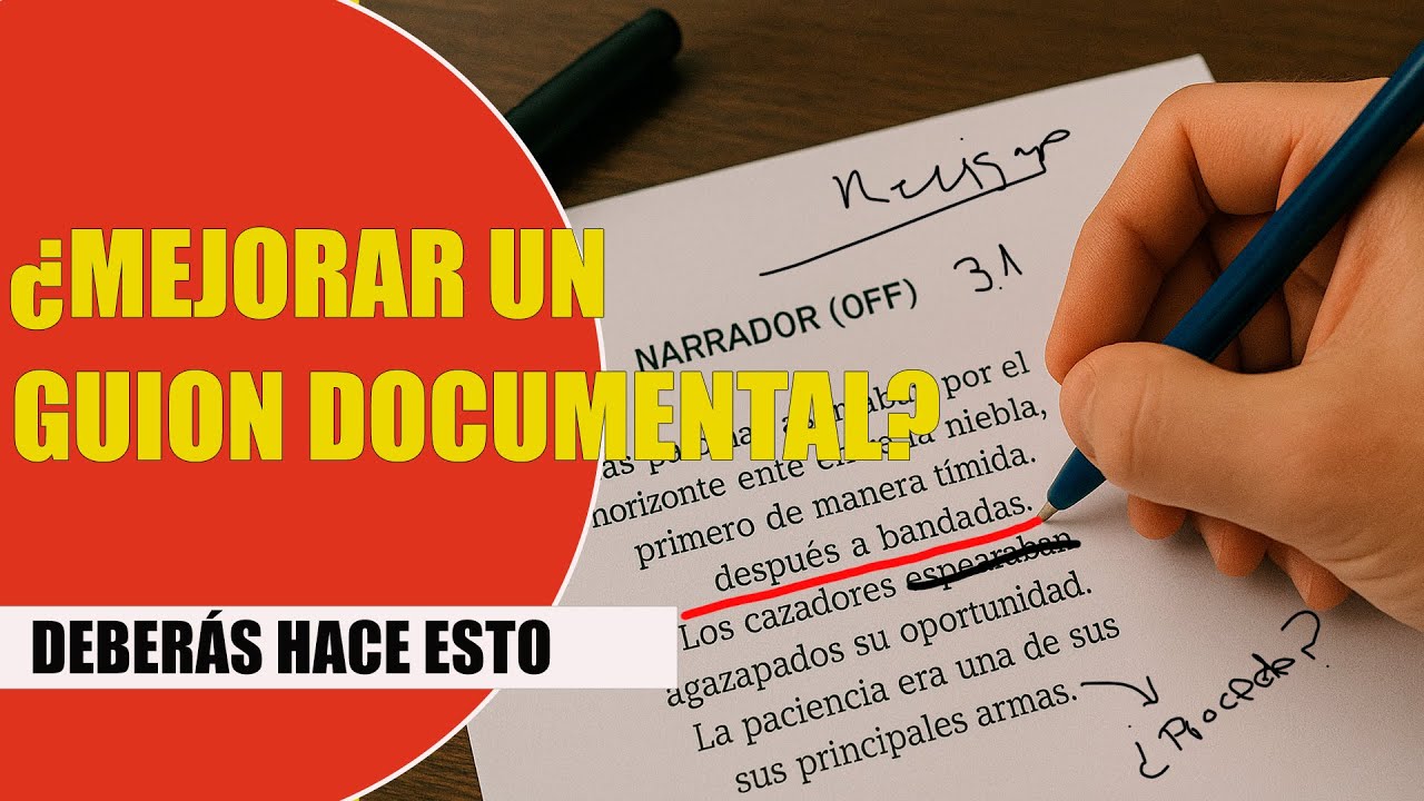 La reescritura en el guion documental. #guion #documental #guion documental