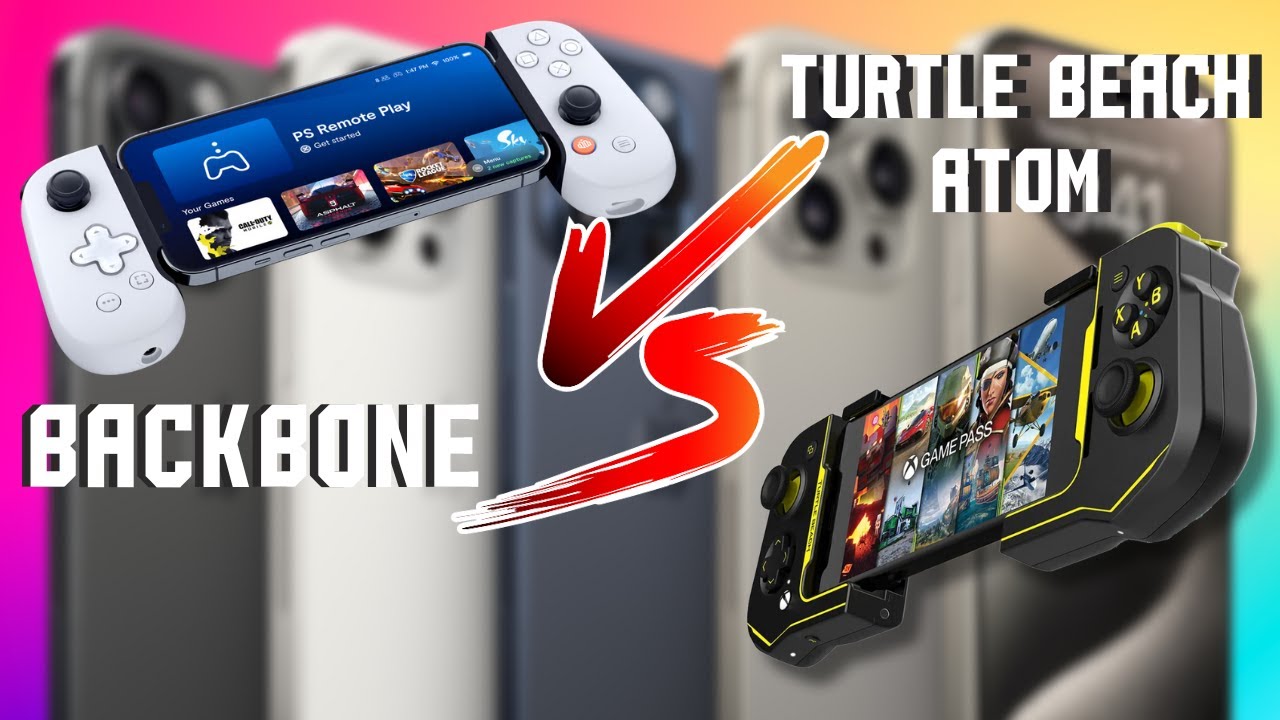 BEST Controller For iPhone 15 Pro?! | Backbone VS Turtle Beach Atom