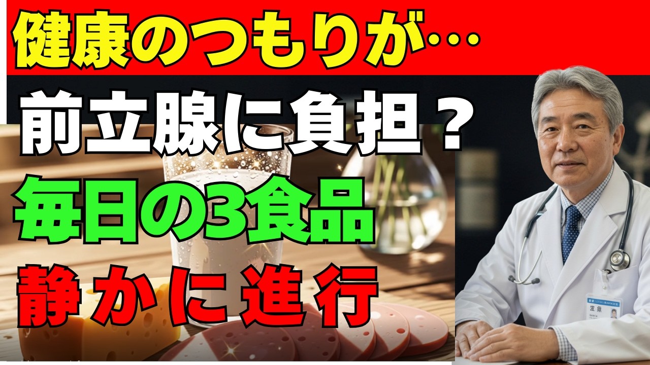 牛乳×チーズ×加工肉 前立腺が弱る食習慣とは**| 健康 | 前立腺肥大 | 食生活 | 生活改善 | シニア健康 |前立腺肥大15