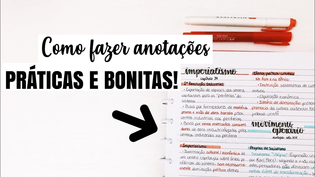 Como fazer anotações PRÁTICAS e BONITAS! | Ana's Studies