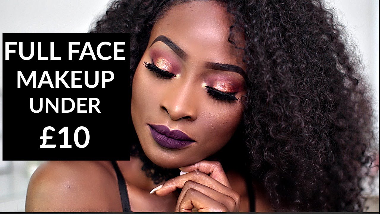 FULL FACE USING MAKEUP UNDER £10