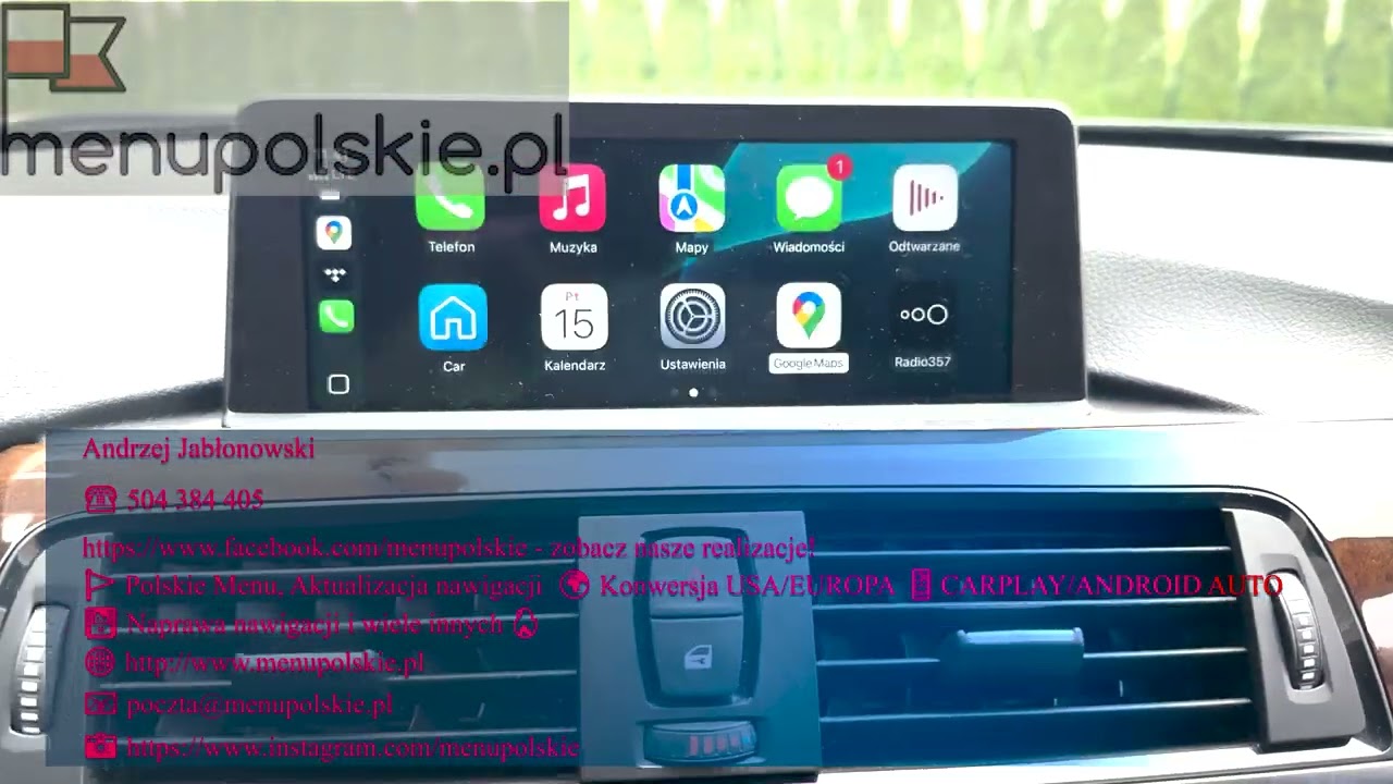 BMW F30 2015 rok Nawigacja NBT NEXT CarPlay Android Auto, BOX MMI - montaż, aktywacja, działanie