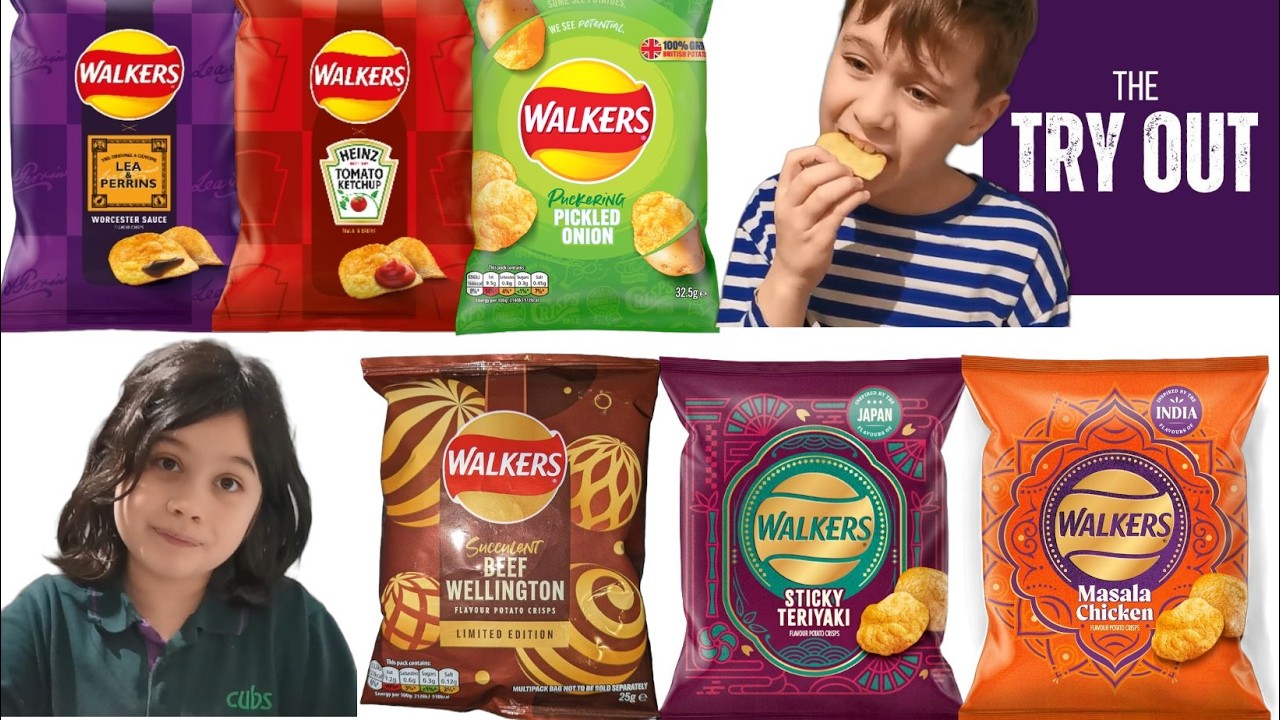 Дегустация чипсов Walkers ограниченной серии и «новинки».