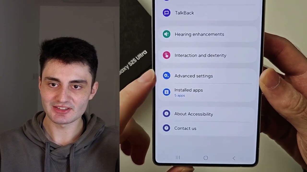 Как включить светодиодные уведомления на Samsung Galaxy S25 Ultra — 2 способа
