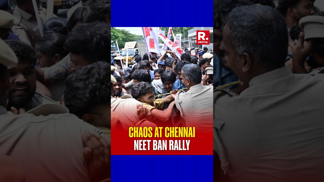 Chaos in Chennai: Protesters Scuffle With Police Over Demand to Scrap NEET