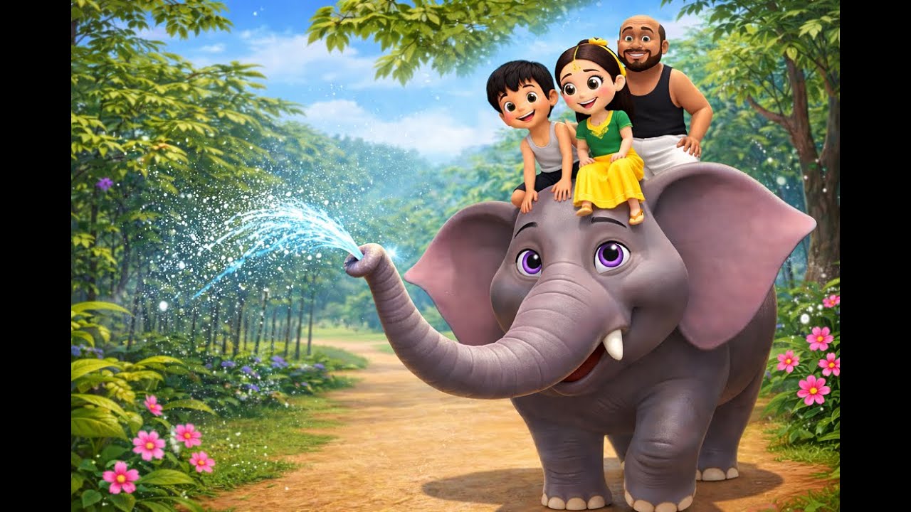கொம்பு யானை Kuttappa🐘| யானை பாடல் |Kombu Yaanai Kuttappa 🐘| Fun Tamil Elephant Song For Kids