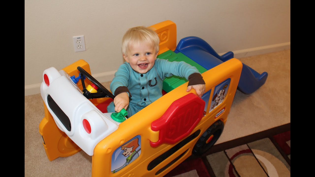 Little Tikes School Bus Activity Gym Review & Playtime