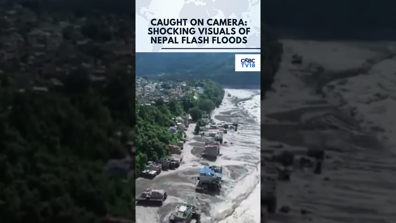 Nepal Flash Flood Horror: Caught On Camera | Shocking Visuals Emerge | Rasuwa | Nepal News | N18G