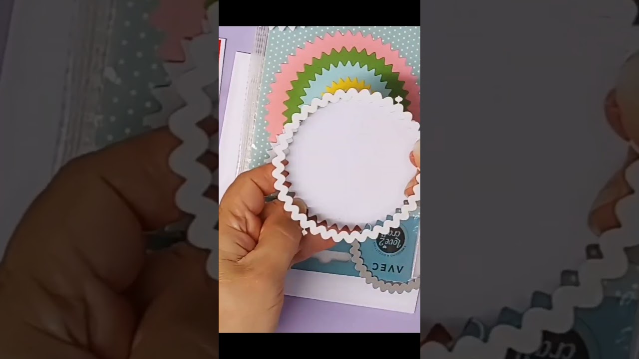 Carte Pop-up, papiers Lidl (Tuto : lien ci-dessous)