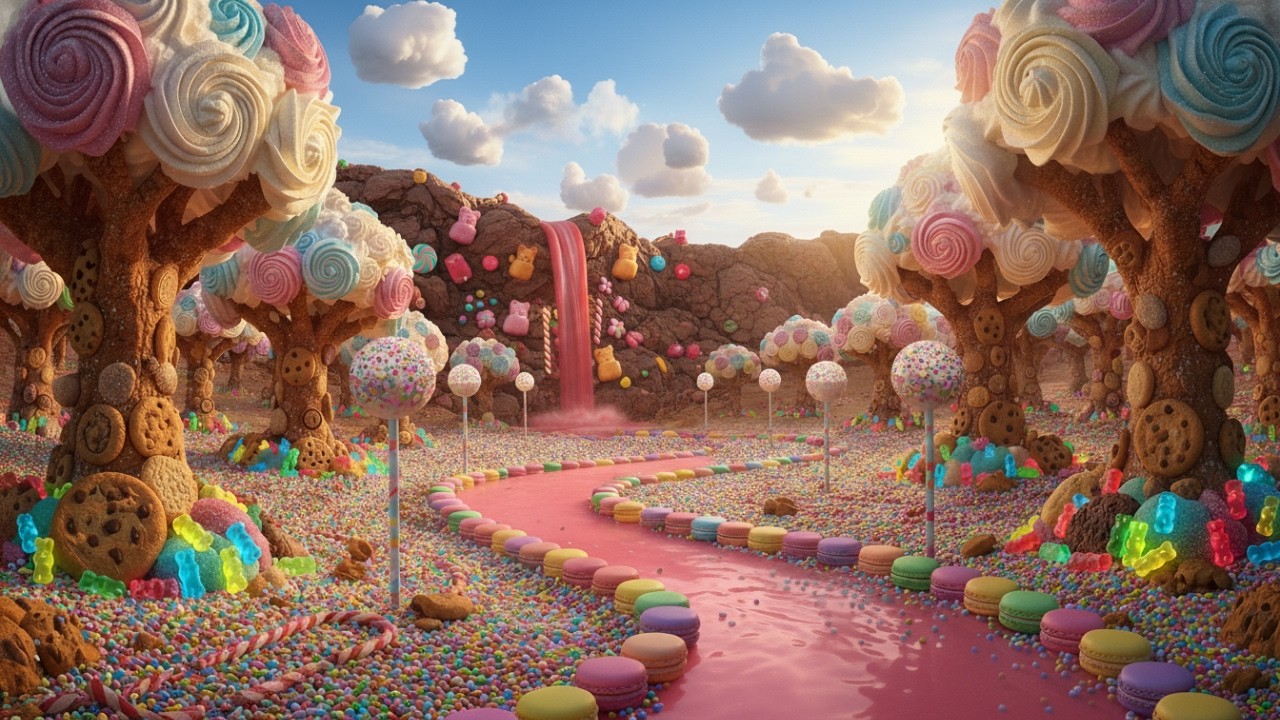 Fantasy Dessert World 🍓🍪 Cinematic Sweet Fantasy | Relaxing Ambient Music