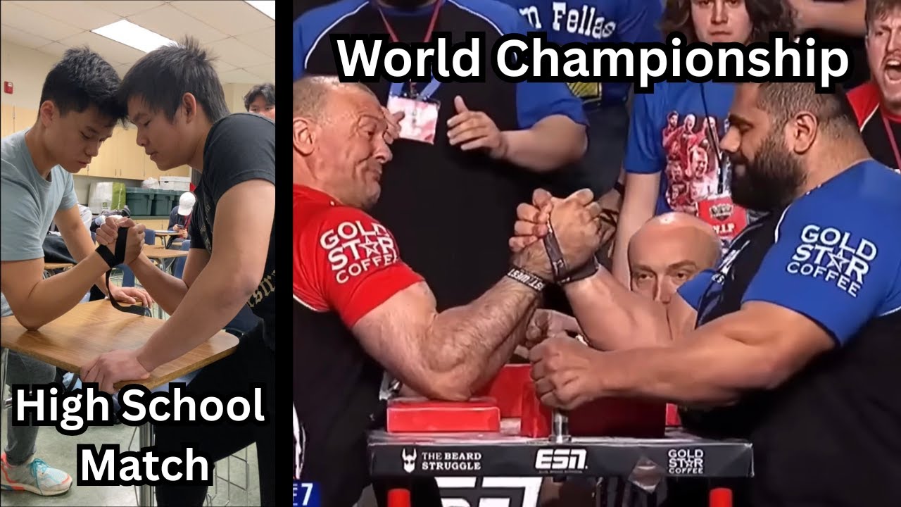 Armwrestling but the winner becomes the loser in the next clip