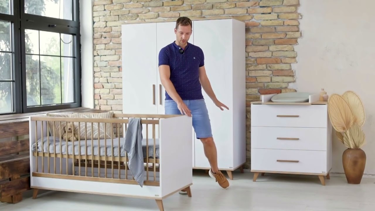 FLIP White&Oak - Faktum baba bútorcsalád - 140x70-es babaágy