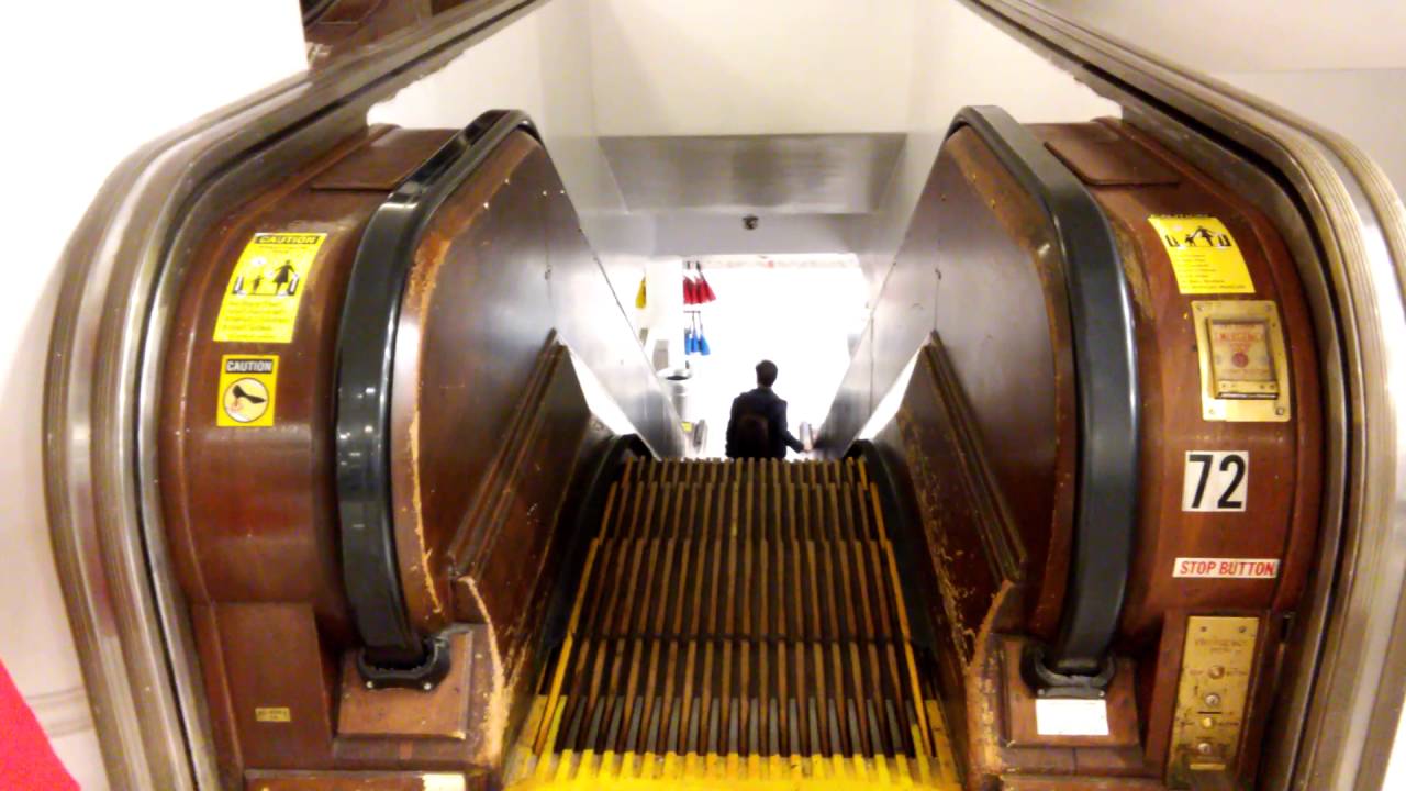Yasha finally found the Wooden Escalators at Macy's 34th - Hearld Sq