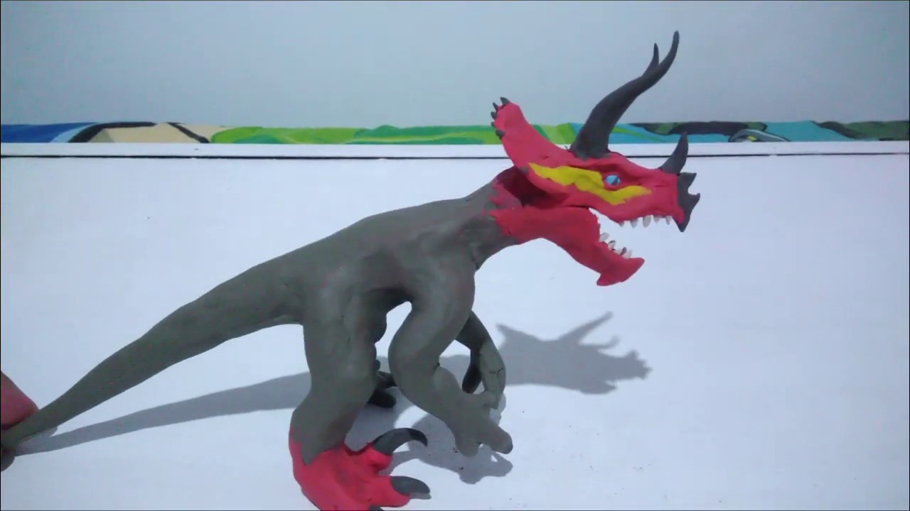 Ultimassauros (jurassic park chaos effect) feito com Massinha de Plastina (especial 2000)