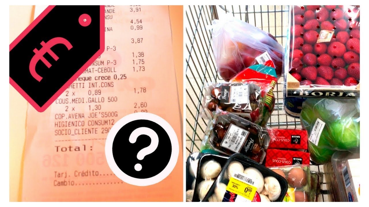 Сколько тратим на ПРОДУКТЫ в НЕДЕЛЮ в Испании? (Валенсия) €