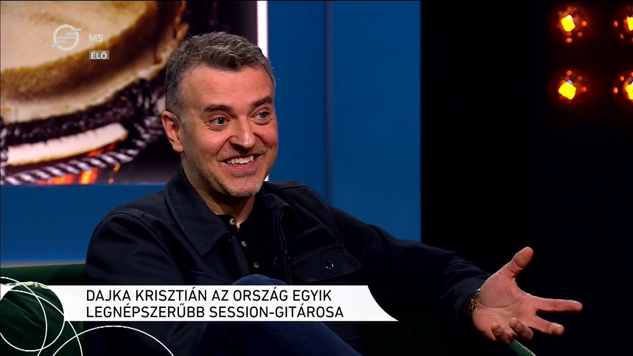 Dajka Krisztián az ország egyik legnépszerűbb session-gitárosa járt nálunk