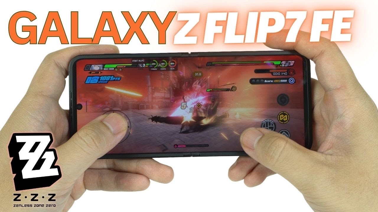 Samsung Galaxy Z Flip7 FE Zenless Zone Zero Gaming review | FPS & Battery Drain test