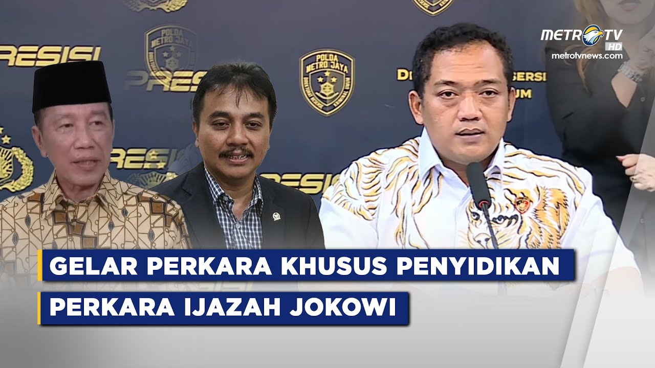 BREAKING NEWS - GELAR PERKARA KHUSUS IJAZAH JOKOWI