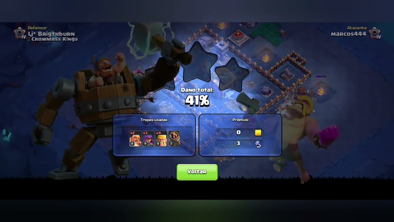 Acompanha eu jogando Clash of Clans partida 18