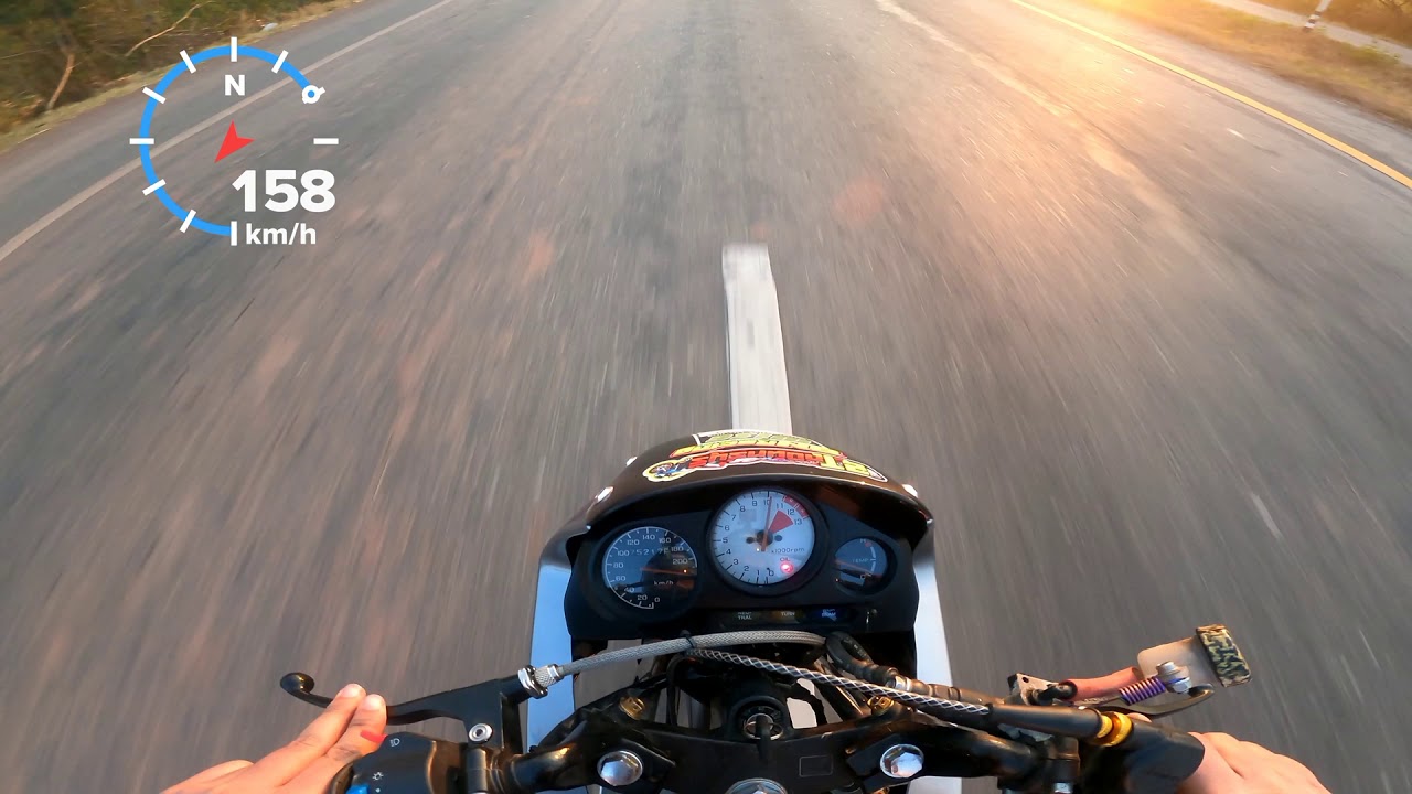 หน้าไมล์ Ls125 200+  Gps Gopro ได้เท่าไหร่มาชมกันครับ