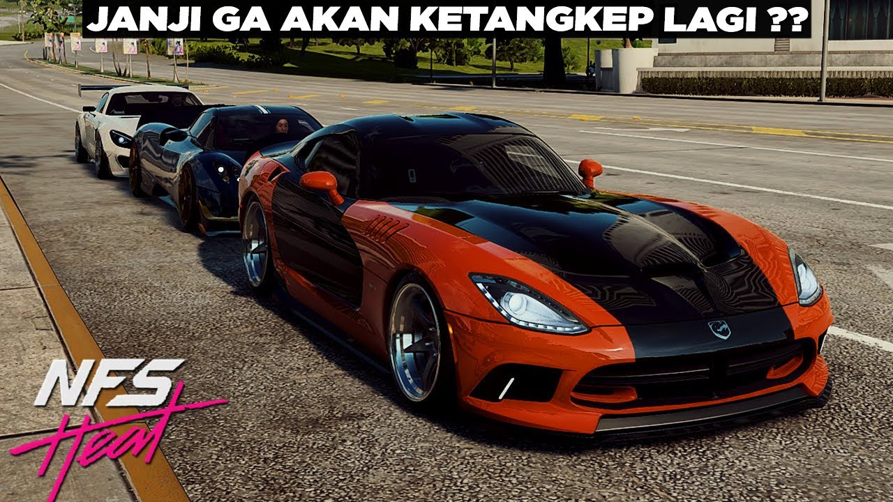 Malam Hari Kami Balapan Mobil Dengan Rapih di Temani Polisi ( ಠ ‿ ಠ ) Need For Speed Heat Indonesia