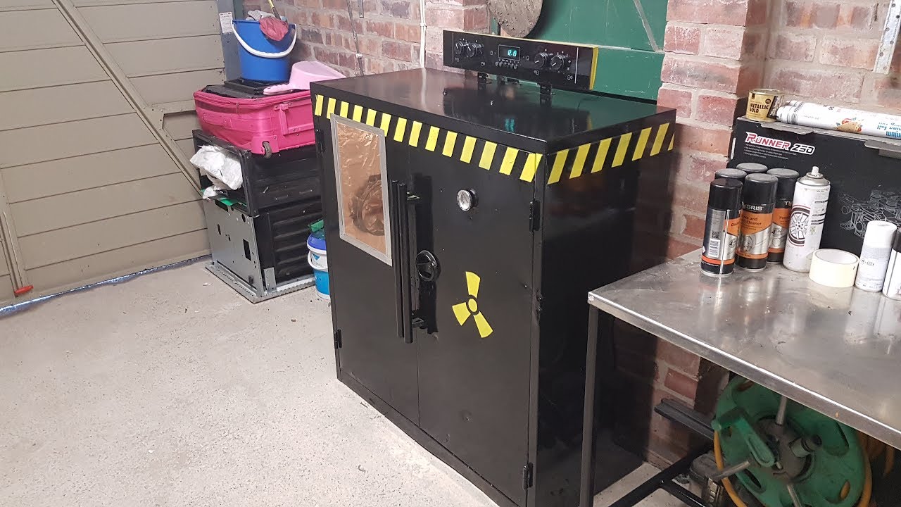 DIY home made powder coating oven