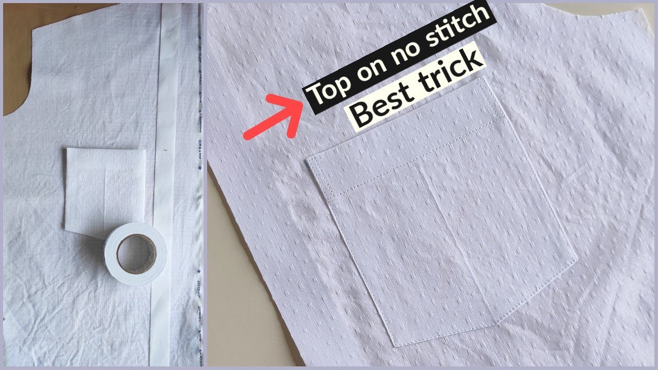 shirt invisible stitch front placket stitching // hidden stitch front placket stitching easy method