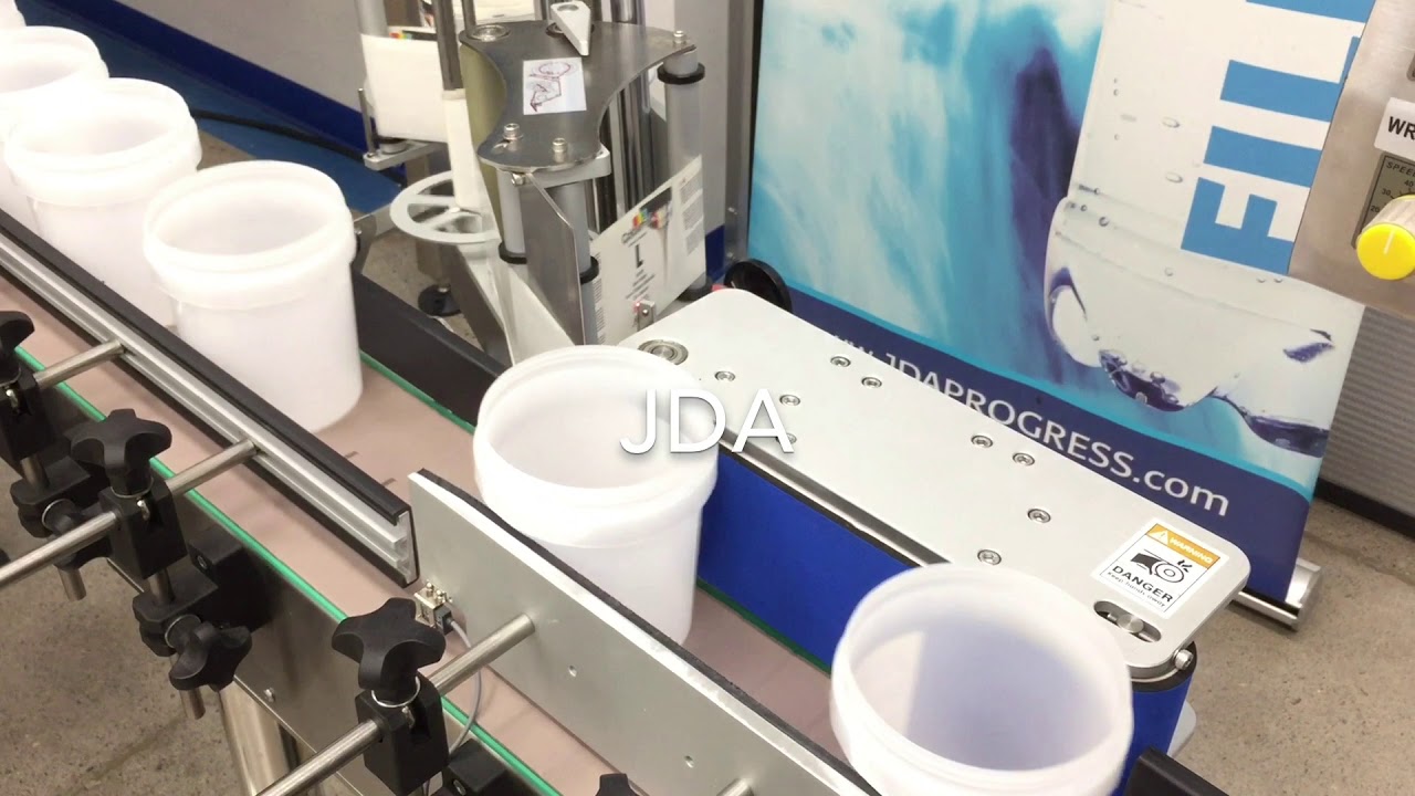 Cup Labeling Machine , Automatic Tub Labeler Machine USA Canada - JDA