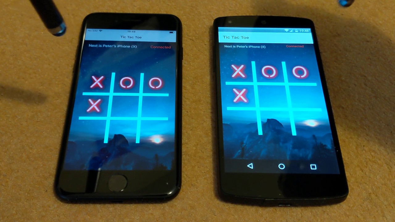 B4A (Android) vs B4i (iOS) XUI -  Tic Tac Toe (Noughts and Crosses) cross platform game example