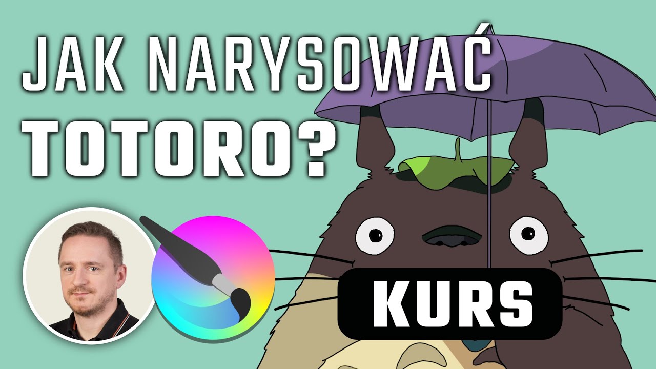 Jak narysować parasol Totoro w KRICIE? | proste linie, zaznaczenia | mini KURS na Gumroad