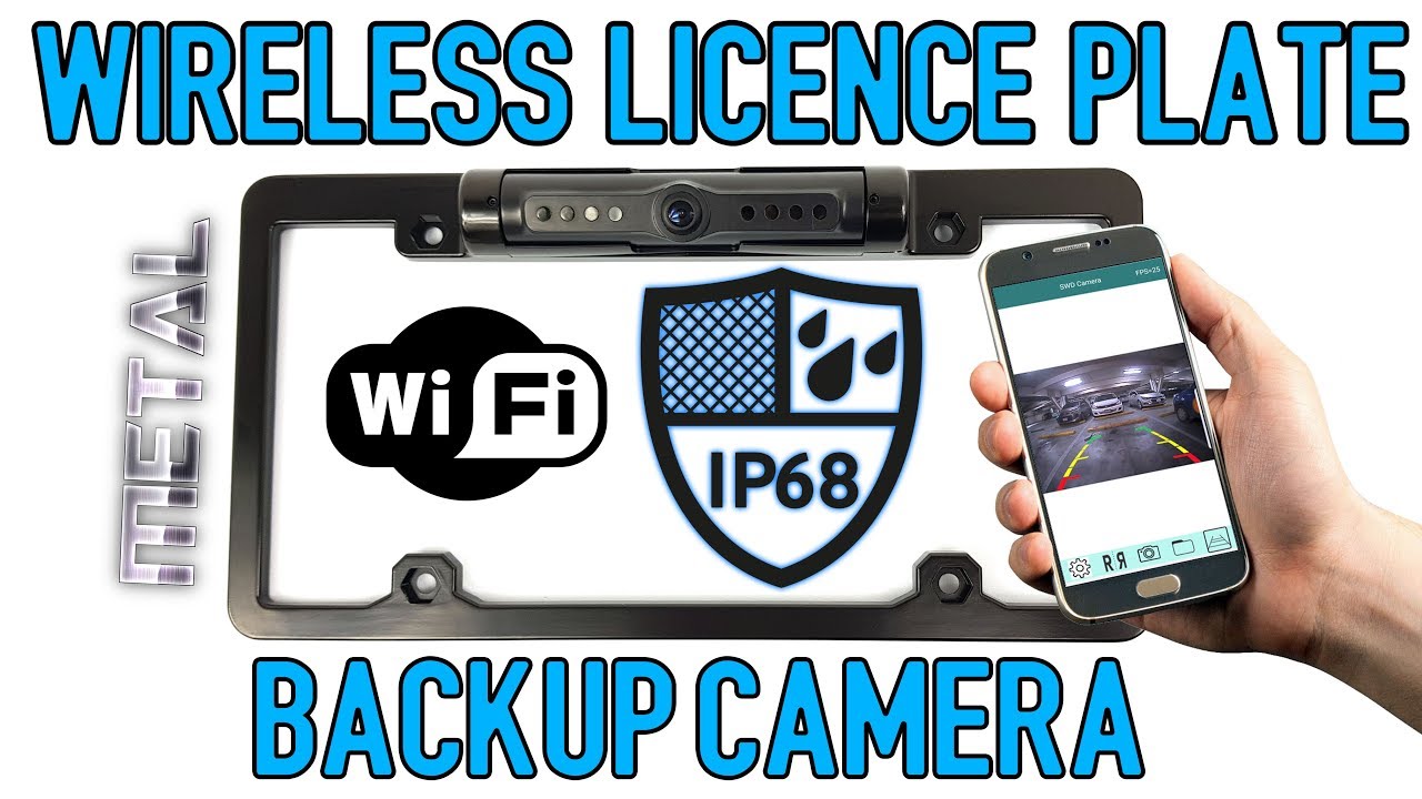 Wireless Licence Plate Rear Camera