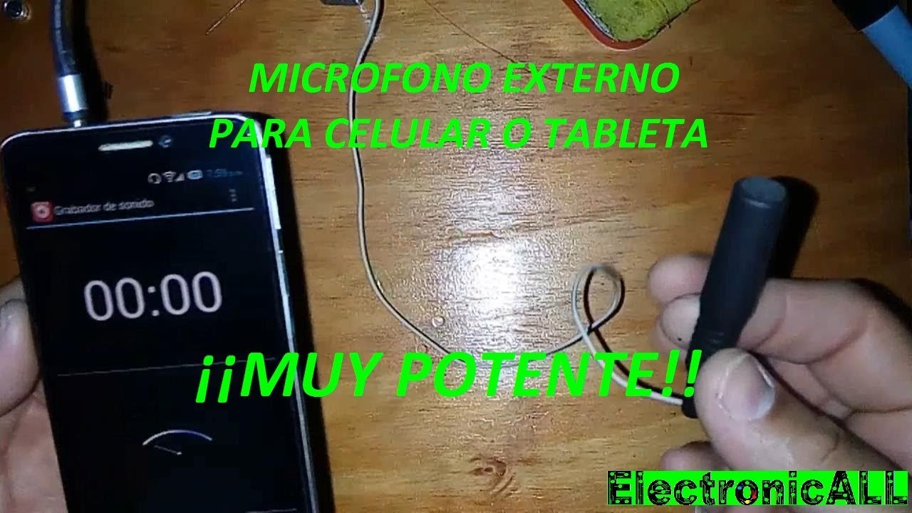 como hacer un micrófono para celular o tablet, muy potente, muy económico y de excelente audio