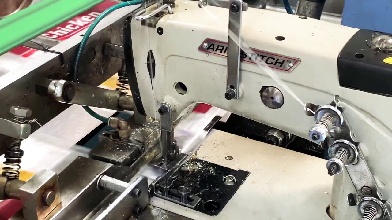 AS 102 HS - ARM STITCH Brand Double Needle, Four Thread, High Speed, Chain Stitch Machine.